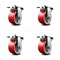 Service Caster Go Mini's Moving Portable Storage Container Replacement with Caster Pads - SCC GOM-SCC-60R630-PUR-RS-4-CP60-4 - alternate 1